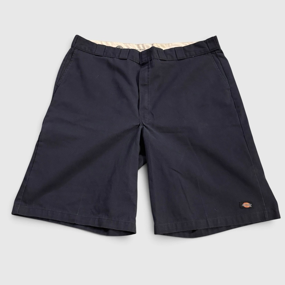 Dickies Loose Fit Chino Work Shorts Men's Navy Workwear Y2K Streetwear Size 46